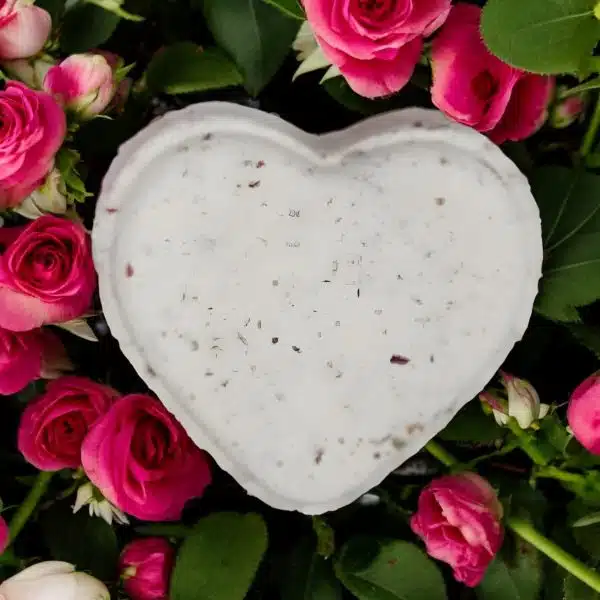 Heart Shaped Rose Bath Bomb1