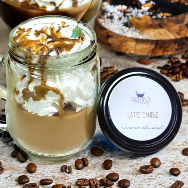 Latte Whipped Candle Scented in Cinnamon Chai