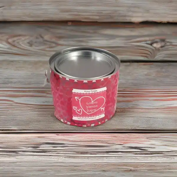 Scented Silk Artificial Rose Petals in Paint Can