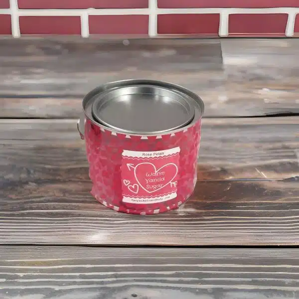 Scented Silk Artificial Rose Petals in Paint Can