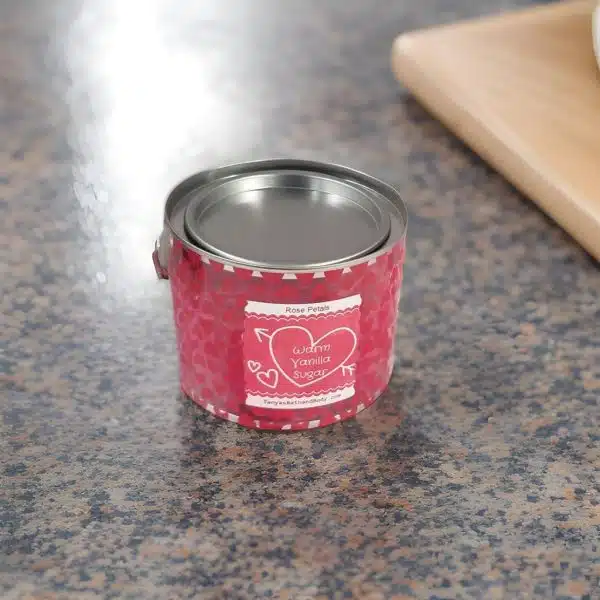 Scented Silk Artificial Rose Petals in Paint Can