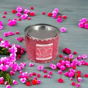 Scented Silk Artificial Rose Petals in Paint Can