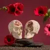 Skull Bath Bomb with Rose Petals