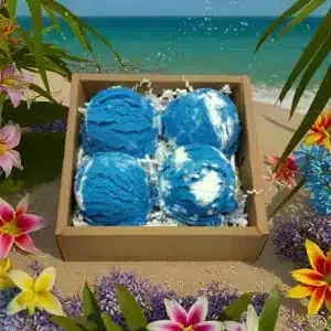 Blue Swirl Bubble Bath Truffles