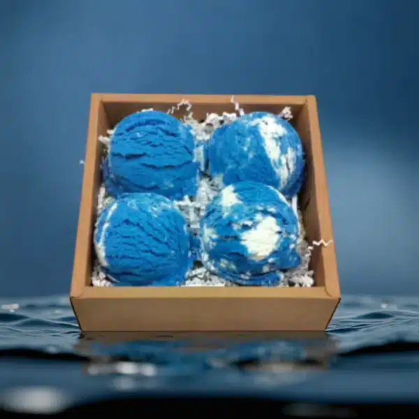 Blue Swirl Bubble Bath Truffles