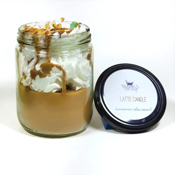 Latte Whipped Candle Scented in Cinnamon Chai