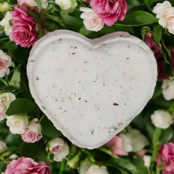 Heart Shaped Rose Bath Bomb1