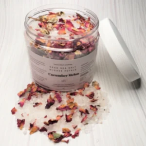 Pink Himalayan Salts with Rose Petals